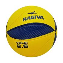Bola de Vôlei 2.6 Oficial Xxiv Tecnofusion Amarelo e Azul Kagiva
