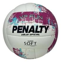 Bola de vôlei cor branco e rosa bola vp fun xxi tamanho único Penalty