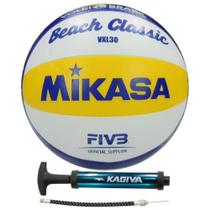 Bola de Vôlei de praia Mikasa VXL 30 + Bomba de ar