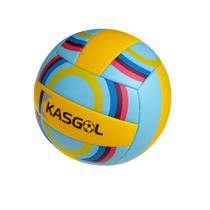 Bola de Vôlei Kasgol Nº5 Azul e Amarelo Tamanho Oficial
