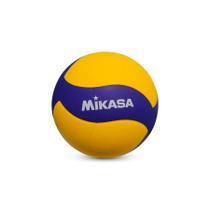 Bola de Vôlei Mikasa V335W - Durabilidade e Desempenho! material sintético Laminado Branco, Amarelo e Azul!
