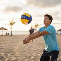 Bola de Vôlei Oficial Tamanho 5 para Praia e Quadra Resistente Alta Durabilidade