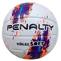 Bola de Vôlei Penalty Soft XXIII Branco e Laranja 290-310g