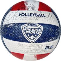 Bola de Vôlei PRO BALL PVC/PU 26CM - BRANCO/AZUL/VERMELHO