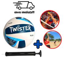 Bola de Vôlei Quadra Praia Areia Oficial Treino Macia Voleibol + Bomba De Ar Para Encher Bola