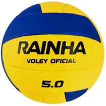 Bola De Vôlei Rainha 5.0 Amarelo e Azul Bola De Vôlei Rainha 5.0 Amarelo e Azul
