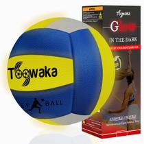 Bola de vôlei Toowaka que brilha no escuro com LED, tamanho oficial juvenil