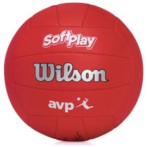 Bola de Volei Wilson AVP Soft Play Vermelha