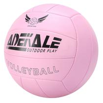 Bola de voleibol ao ar livre rosa macia de tamanho oficial Bola de voleibol ao ar livre rosa macia de tamanho oficial