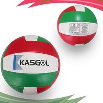 Bola De Voleibol Kasgol Oficial Verde Vermelho E Branco