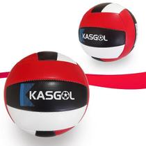 Bola De Voleibol Kasgol Oficial - Vermelho Preto E Branco