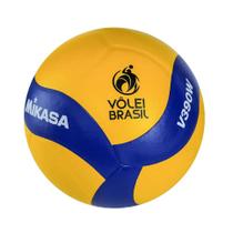 Bola De Voleibol Mikasa V390W material sintético Laminado-Amarelo/ Azul