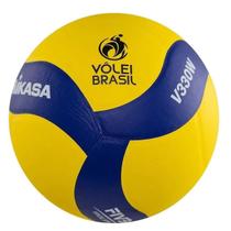 Bola de Voleibol V330W Mikasa Amarelo e Azul