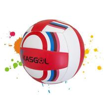 Bola De Voleibol Vermelho E Branco - Tamanho Padrão Kasgol