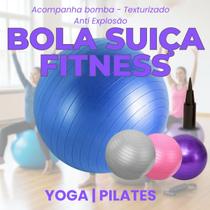 Bola de Yoga Grande Antiderrapante Fisioterapia Yoga Pilates Exercícios para Gestantes + Bomba