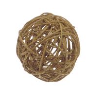 Bola Decorativa De Rattan C/7,5cm Unidade - Cromus