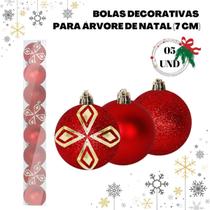 Bola Decorativa Natal Turki - Tamanho Nº 07 (05 Und)