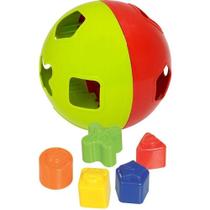 Bola Didática com Blocos de Encaixe 5 Formas Educativo Mercotoys Bola Didática com Blocos de Encaixe 5 Formas Educativo Mercotoys