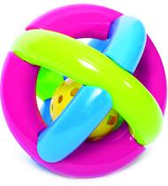 Bola didática verde,vermelha e azul mercotoys chocalho brinquedo para bebês Bola didática verde,vermelha e azul mercotoys chocalho brinquedo para bebês