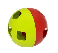 Bola didática vermelha e verde - Mercotoys para bebê - brinquedo educativo Bola didática vermelha e verde - Mercotoys para bebê - brinquedo educativo