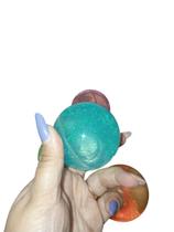 Bola divertida com luz carinha ou giltter caixa com 12 Bola divertida com luz carinha ou giltter caixa com 12