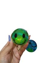 BOLA DIVERTIDA COM LUZ CARINHA OU GILTTER unidade