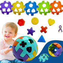 Bola Educativa Gigante Brinquedo Didático Encaixe Interativo Crianças