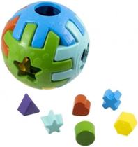 Bola Educativo Para Bebe Acima 12 meses - Brinquedo de Encaixar Bola Super com Blocos Geometricos - PANAMI Bola Educativo Para Bebe Acima 12 meses - Brinquedo de Encaixar Bola Super com Blocos Geometricos - PANAMI
