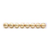 Bola em Tubo Fosca Ouro 10cm Jg C/8 Pc Cromus: 1027345