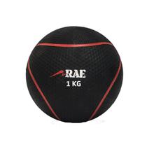 Bola emborrachada para treinamento funcional medicine ball 1 kg rae fitness