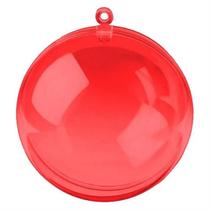 Bola Esfera Acrílico Artesanato Enfeite Vermelho 5cm 18unid Bola Esfera Acrílico Artesanato Enfeite Vermelho 5cm 18unid