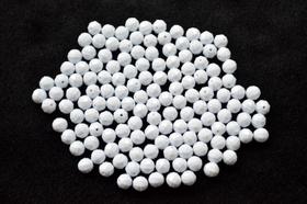 Bola Facetado 08mm Cor 008 Branco Fechado - pct c/ 250g