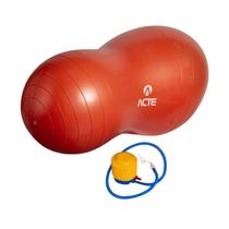 Bola Feijão Ginástica 65Cm Laranja Para Pilates Bombar De Ar Bola Feijão Ginástica 65Cm Laranja Para Pilates Bombar De Ar