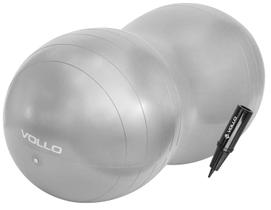 Bola Feijão Peanut Ball Para Yoga Pilates Fisioterapia Pélvica 90X45cm VP1051 Vollo Cinza