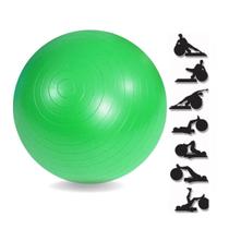 Bola Fit De Pilates Verde Com Bomba De Inflar 75Cm Plástico