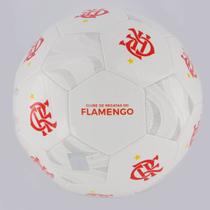 Bola Flamengo Campo Escudo Branca e Vermelha Bola Flamengo Campo Escudo Branca e Vermelha