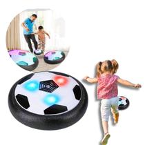 Bola Flutuante Hover Ball Futebol Led Hoverball Criança Luz - Flutuante Futebol Branco e Preto