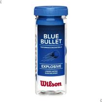 Bola Frescobol Wilson Blue Bullet Azul Borracha Kit 3 Bolas