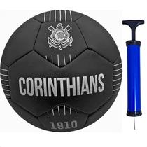 Bola futebol campo corinthians black preto oficial timão - Sportcom