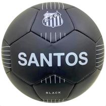 Bola futebol campo santos black preto oficial licenciado