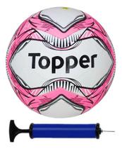 Bola Futebol Campo Topper + Rosa-Chiclete