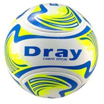 Bola Futebol de Campo Dray Oficial Original Branca Azul