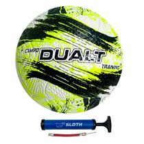 Bola Futebol de Campo Dualt Training Pvc Resistente + Bomba
