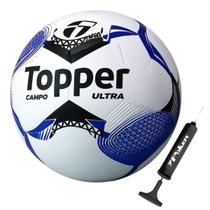 Bola Futebol de Campo Topper Ultra Colagem Dupla + Bomba