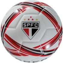 Bola futebol estadios 24 sao paulo vermelho branco preto/tamanho 05