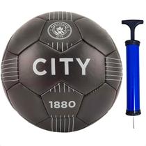 Bola futebol manchester city black preto licenciada bomba