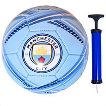 Bola futebol oficial manchester city celeste azul branco