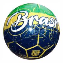 Bola Futebol PVC Nº 5 Time Brasil Proball Sports 6 Gomos Altinha Futvolei Oficial Unissex Praia
