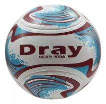 Bola Futebol Society Dray 2371 - Branco/Azul/Vinho