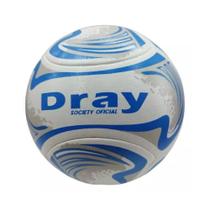 Bola Futebol Society Dray Oficial Original Branca Azul